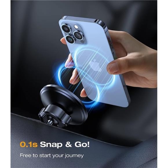 Car Mount Dash -  Magnetic Phone Holder for Car 3 in 1 Car Phone Holders - Picture 6 of 6